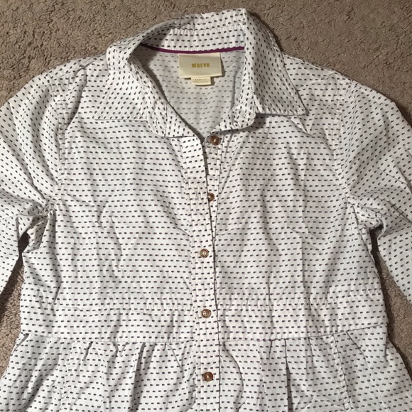 Anthro Maeve Button Down Blouse Size Xsmall - Picture 2 of 5